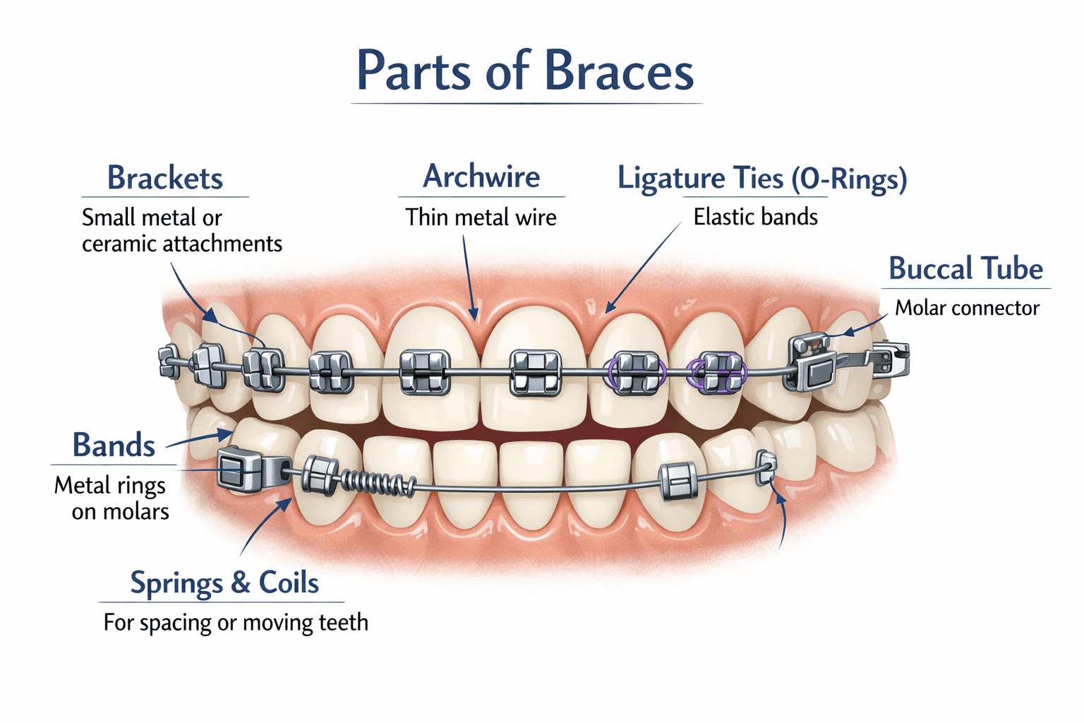 Orthodontic Parts and Components of Braces Guide - Griffin Orthodontics